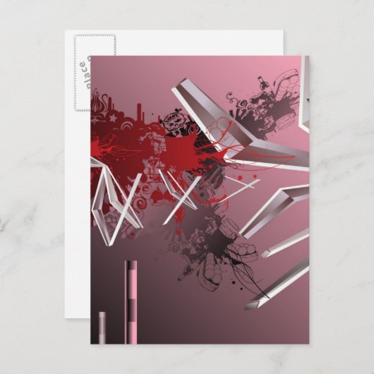 Hintergrund des Entwurfs Postkarte (Vorne/Hinten)