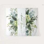 Hintergrund des Eukalyptus Brautparty Chic Foto Wandteppich (Vorderseite (Horizontal))