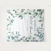 Hintergrund des Eukalyptus Brautparty Chic Foto Wandteppich (Vorderseite (Horizontal))