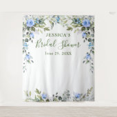 Hintergrund des Eukalyptus Brautparty Chic Foto Wandteppich (Vorderseite)