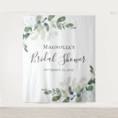 Hintergrund des Eukalyptus-Brautparty-Fotos Wandteppich (Vorderseite)