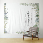Hintergrund des Eukalyptus-Brautparty-Fotos Wandteppich (Beispiel (Horizontal))