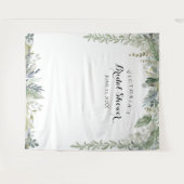 Hintergrund des Eukalyptus-Brautparty-Fotos Wandteppich (Vorderseite (Horizontal))