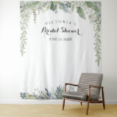 Hintergrund des Eukalyptus-Brautparty-Fotos Wandteppich (Beispiel)