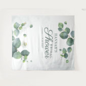 Hintergrund des Eukalyptus-Brautparty-Fotos Wandteppich (Vorderseite (Horizontal))