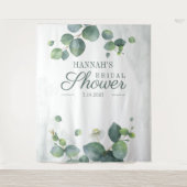 Hintergrund des Eukalyptus-Brautparty-Fotos Wandteppich (Vorderseite)