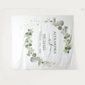 Hintergrund des Eukalyptus Wedding Foto Wandteppich (Vorderseite (Horizontal))