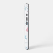 Hintergrund des farbenfrohen Blumenmusters iPhone Hülle (Linke Seite)