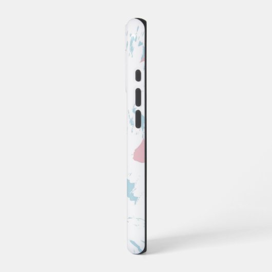 Hintergrund des farbenfrohen Blumenmusters iPhone Hülle (Linke Seite)