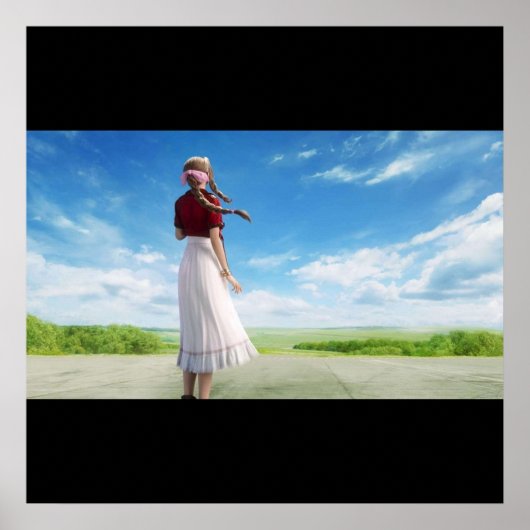 Hintergrund des FFVII-Luftverkehrs Poster (Vorne)