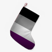Hintergrund des Flag für den asexuellen Pride Kleiner Weihnachtsstrumpf (Vorderansicht (hängend))