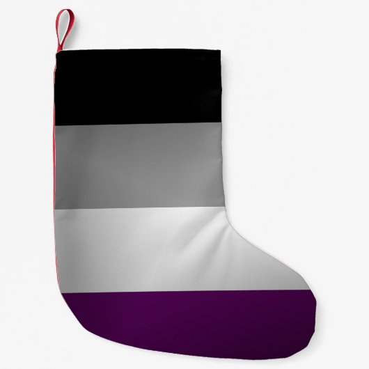 Hintergrund des Flag für den asexuellen Pride Kleiner Weihnachtsstrumpf (Vorderseite)