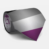 Hintergrund des Flag für den asexuellen Pride Krawatte (Gerollt)