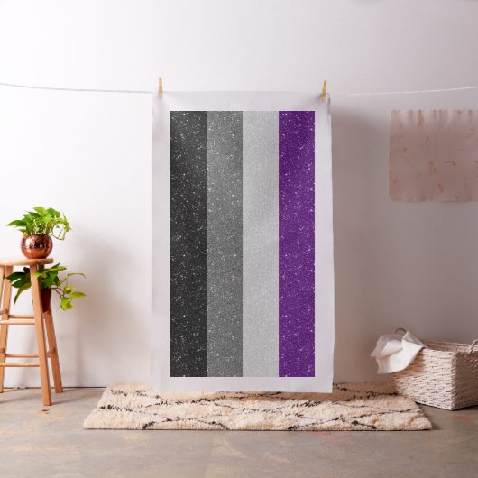 Hintergrund des Flag "Glitzer Asexual Prilag" für Stoff (Beispiel)