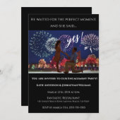 Hintergrund des Foto-Feuerwerkskörpers - Einladung (Vorne/Hinten)