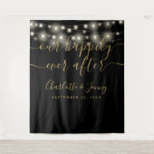 Hintergrund des Fotos "Black Gold Wedding" von Str Wandteppich (Vorderseite)