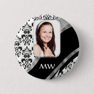 Hintergrund des Fotos Damask Button