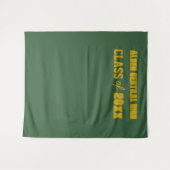 Hintergrund des Fotos der Grün- und Goldschulen Wandteppich (Vorderseite (Horizontal))