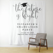 Hintergrund des Fotos der "Hright Future Graduatio Wandteppich (Beispiel)