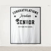 Hintergrund des Fotos der modernen White Black Gra Wandteppich (Vorderseite)