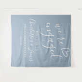 Hintergrund des Fotos der Verlobten Teilnehmer Wandteppich (Vorderseite (Horizontal))