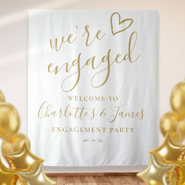 Hintergrund des Fotos der Verlobten Teilnehmer Wandteppich