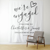 Hintergrund des Fotos der Verlobten Teilnehmer Wandteppich (Beispiel)