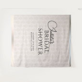 Hintergrund des Fotos des Brautparty "White Damask Wandteppich (Vorderseite (Horizontal))