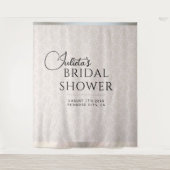 Hintergrund des Fotos des Brautparty "White Damask Wandteppich (Vorderseite)