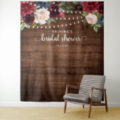 Hintergrund des Fotos des Burgund Blush Bloral Bra Wandteppich (Beispiel)