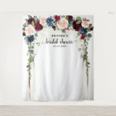 Hintergrund des Fotos des Burgund Blush Bloral Bra Wandteppich (Vorderseite)