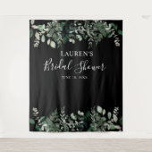 Hintergrund des Fotos des Green Foliage Brautparty Wandteppich (Vorderseite)