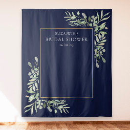 Hintergrund des Fotos des Navy Blue Greenerity Bra Wandteppich