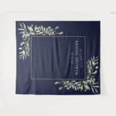 Hintergrund des Fotos des Navy Blue Greenerity Bra Wandteppich (Vorderseite (Horizontal))