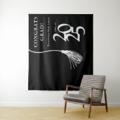 Hintergrund des Fotos einer Blue High School Gradu Wandteppich (Beispiel)