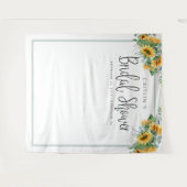 Hintergrund des Fotos "Fun Sunflower Brautparty" Wandteppich (Vorderseite (Horizontal))