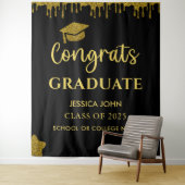 Hintergrund des Fotos für Abschluss in Schwarz und Wandteppich (Beispiel)