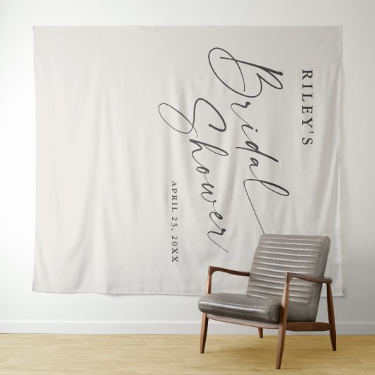 Hintergrund des Fotos für das Script-Boho-Brautpar Wandteppich (Beispiel (Horizontal))