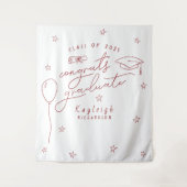 Hintergrund des Fotos für den Retro-Abschluss in R Wandteppich (Vorderseite)