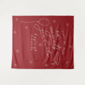 Hintergrund des Fotos für den Retro-Abschluss in R Wandteppich (Vorderseite (Horizontal))