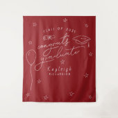 Hintergrund des Fotos für den Retro-Abschluss in R Wandteppich (Vorderseite)