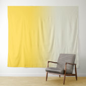 Hintergrund des Fotos Gelb & Elfenbein Gradient Om Wandteppich (Beispiel (Horizontal))