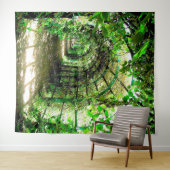 Hintergrund des Fotos "Greenery Archway" Wandteppich (Beispiel (Horizontal))