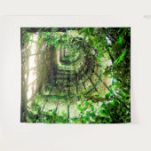 Hintergrund des Fotos "Greenery Archway" Wandteppich (Vorderseite (Horizontal))