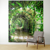 Hintergrund des Fotos "Greenery Archway" Wandteppich (Beispiel)