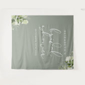 Hintergrund des Fotos "Grünes Brautparty" Wandteppich (Vorderseite (Horizontal))