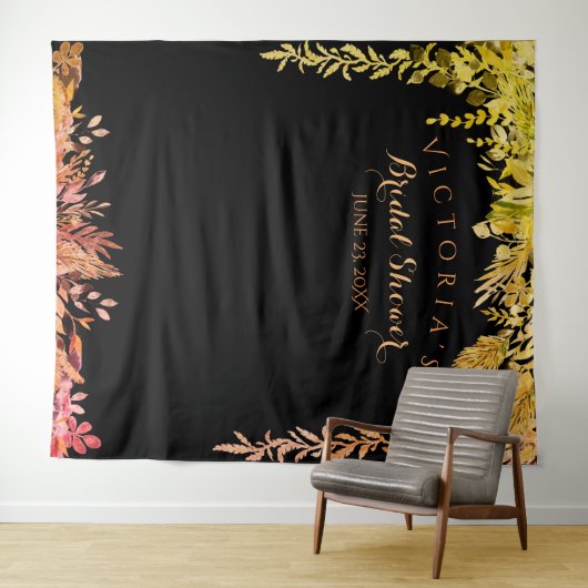 Hintergrund des Fotos im Herbst-Folien-Brautparty Wandteppich (Beispiel (Horizontal))