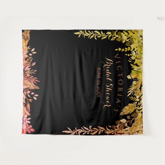 Hintergrund des Fotos im Herbst-Folien-Brautparty Wandteppich (Vorderseite (Horizontal))