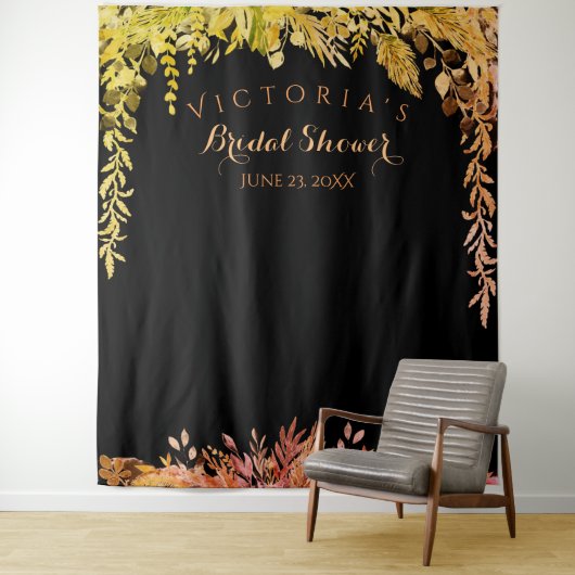 Hintergrund des Fotos im Herbst-Folien-Brautparty Wandteppich (Beispiel)