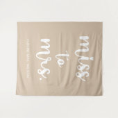 Hintergrund des Fotos "Miss an Mrs. Name" Wandteppich (Vorderseite (Horizontal))